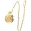 Toddmomy Orologio da Tasca Retrò Grande Oro, Quarzo, Lega Leggero | Collezione, Regalo Raffinato, Movimento Preciso, Specchio in Plastica, Facile da Portare, Look Classico