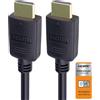 PremiumCord Cavo M/M Certificato HDMI 2.0B Ad Alta velocità 4K, 18 Gbps con Ethernet, Compatibile Video 4K@60Hz, Deep Color, 3D, Arc, HDR, Dolby TrueHD, Connettori Placcati Oro, Nero, 3 m
