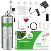 Hygger CO2 2L Kit reattore co2 Sistema Acquario co2 generatore per Acquario 20L-60L | Kit per acquario co2 regolatore, valvola d'ago, contatore bolle e sistema impianto co2 a solenoide per impianto acquario
