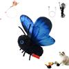 Generic Giocattolo interattivo per gatti a farfalla con sensore intelligente con | Sensore di movimento, gioco interattivo, design a farfalla, ali realistiche, giocattolo per gatti