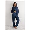 Intimissimi Pantalone In Tela Di Lino The Pure Linen Blu