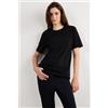 Intimissimi Maglia Manica Corta In Cotone Superior Nero