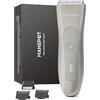 MANSPOT Rasoio Elettrico Corpo Uomo, Depilatore Corpo con Lama in Ceramica, Rasoio Intime Impermeabile IPX7 Umido e Asciutto per Zone Sensibili, Braccia, Gambe e Ascelle