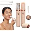 MEIION Eve Beauty Prosilk 3.0 Epilatore Viso Donna 2 in 1 Ricaricabile | Testina 2 in 1 delicata sulla pelle: depilazione precisa per baffetti e mento, compatta e ricaricabile USB-C.