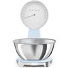 SMEG ANALOG AND DIGITAL KITCHEN SCALE PASTEL BLUE KSF01PBWW