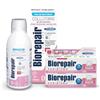 Biorepair, Kit Oral Care Protezione Gengive Peribioma, 2x75 ml e 500 ml | Dentifricio e Collutorio Alta Densità, Per la Protezione delle Gengive, Con MicroRepair e Probiotici