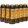 FIGARO Schiuma Da Barba ARGAN OIL - Per Rasature Frequenti - Schiuma Barba Delicata e Confortevole - 400ml - CONFEZIONE 6 PEZZI