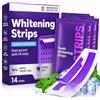 gelpretty 14 Pezzi Strisce Sbiancanti Denti Viola, Kit Sbiancamento Denti Professionale, Sbiancamento Teeth Rapido a Casa, per Sorriso Bianco e Luminoso, Facile Uso a Casa o in Viaggio