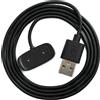 SYSTEM-S Cavo USB 2.0 da 100 cm per la ricarica dello smartwatch Amazfit T-Rex Pro in nero
