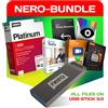 Nero Pacchetto Nero Super-Bundle | Software multimediale: editing video, masterizzazione, backup, gestione dei media, recupero foto, ottimizzazione PC, sicurezza e VPN | Nero Platinum Unlimited | 1 PC | Windows 11/10/8/7