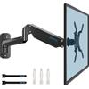 Unyqoos Supporto a parete per laptop e monitor Unyqoos® - Braccio a gas, compatibile con schermi da 13-42 pollici, standard VESA 75/100/200, capacità fino a 8 kg, inclinazione regolabile ±35°, rotazione a 180°/360°, realizzato in alluminio, con sistema …