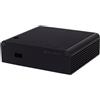 OEM Silbersteine-PT14B-H1D1 - Piccolo case per computer Intel NUC, scheda madre D54250WYB, D34010WYB, nero