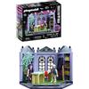 PLAYMOBIL | Monster High™ | Aula scolastica | Aula con il signor Mummy, Spectra Vondergeist, lavagna e ragnatele luminose | Adatto ai fan dai 5 anni in su | 72145