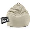 Lumaland, poltrona gonfiabile 120 litri, color beige, realizzata in poliestere, per uso interno, a forma di "V", dimensioni: 700 mm x 800 mm