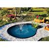 Giardini d'Acqua Laghetto da Giardino Nero Modello Vittoria Lt 750 Stagno Preformato Nero Vasca Piante Pesci