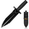 Xforst GM300S - Cucchiaio da escavatore con lama extra affilata - Hori Hori Hori Pala e metal detector in acciaio al manganese a doppia dentatura con righello e guaina cintura - sonde, giardino