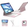 FOGARI Magic Keyboard per iPad Air 13 (M4/M3/M2) 2026/2025/2024 | Tastiera spagnola con trackpad per iPad Air 13 M2/M3/M4 Bluetooth con Multi-Touchpad, rosa