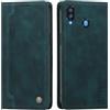 rongki Custodia per Samsung Galaxy A20e/A10e, Cover in Pelle Sintetica Portafoglio con Slot per Carte, Supporto, Chiusura Magnetica, Antiurto Case per Samsung Galaxy A20e/A10e, Verde scuro