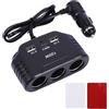 Vexnaro Sdoppiatore Presa Accendisigari Auto 120W, Multi Presa 12V/24V con 3 Prese, 2 Porte USB-A e 1 Type-C, Caricatore Adattatore con LED per GPS, Cellulare, Dash Cam, SUV e Camion