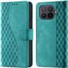CaseGla Cover per Xiaomi 17T Pro custodia portafoglio Turchese | Blocco RFID, 3 scomparti carte, 1 tasca banconote, Chiusura magnetica, Supporto, Pelle PU flip cover per Xiaomi 17T Pro