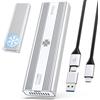 iDiskk Disco rigido esterno a stato solido esterno M.2 NVMe da 40 Gbps, 1 TB, professionale, robusto, in alluminio, fino a 3000 MB/s, Thunderbolt 3 (40 Gbps), USB-C (10 Gbps), compatibile con