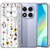 Choeeu ChoosEU Trasparente Cover per Xiaomi Redmi Note 14 Pro 5G, Girasole | Sottile TPU Silicone Trasparente Custodia, Disegni Colorate Fiore Fiori Motivo, per Ragazza, Antiurto Protettiva Morbido Case