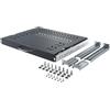 STALFLEX Ripiano Rack 19 Pollici - Armadio Rack 1U - Spazio Aggiuntivo per Tastiera e Mouse - Capacità di Carico 30 kg - Regolabile da 350 a 450 mm - Porta Tastiera Estraibile