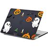 FFBOFFC Custodia per MacBook Pro da 15 pollici A1990 A1707, Fantasma carino | 2019 2018 2017 2016, Case Protettiva Sottile in Plastica Rigida con Touch ID, antiurto e resistente all'acqua
