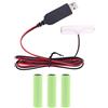 SUCHUANGUANG LR6 Cavo di Alimentazione USB dell'eliminatore della Batteria AA Sostituisci 1-4 Pezzi Cavo Dati della Batteria da 1,5 V AA 4AA #