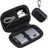 Lacdo Custodia per SSK SSD Portatile Esterno 1TB 2TB 4TB 512GB 256GB 128GB USB 3.2 SSK SD450 SD600, custodia da viaggio rigida EVA antiurto per disco SSD esterno, Borsa Protettiva per Cavo USB, Nero