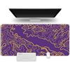 Treer Tinta Unita Tappetino Mouse, Tappetino Mouse XXL/XL/L, Tappetino Mouse Gaming con Base Gomma Antiscivolo e Bordi Cuciti, Mouse Pad per Ufficio e Casa (Viola,800x300mm)