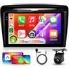 Hodozzy 【4+128G】 Hodozzy Carplay Autoradio per Lancia Ypsilon 2011-2020, 9 pollici Schermo in-Cell Android Autoradio con Bluetooth 5.0/Android Auto/WiFi/GPS/RDS/FM/USB/DSP+Telecamera di retromarcia