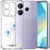 Choeeu ChoosEU Trasparente Cover per Xiaomi Redmi Note 14 5G, Blu Dente di leone | Sottile TPU Silicone Trasparente Custodia, Disegni Colorate Fiore Fiori Motivo, per Ragazza, Antiurto Protettiva Morbido Case