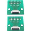 ECSiNG Scheda convertitore FPC a 15 pin da 0,5 mm sul lato della presa posteriore da 1,0 mm a DIP 2,54 mm per computer portatili lettori DVD monitor LCD