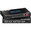 ROFAVEZCO 4K 120Hz HDMI 2.1 Splitter 1X4 Audio Extractor VRR ALLM HDCP2.3 HDR10+ SPDIF OpticalAudio EDID Scaler 4K 1080P HDMI Splitter 8K 1 IN 4 OUT Dual Monitor per PS5 Xbox NVIDIA AMD