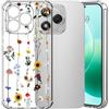 Choeeu ChoosEU Trasparente Cover per Honor 400 Lite 5G con Fiori, Girasole | Sottile TPU Silicone Trasparente Custodia, Disegni Colorate Fiore Fiori Motivo, per Ragazza, Antiurto Protettiva Morbido Case