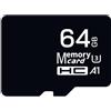 WOLFANG Scheda di memoria micro da 64 GB, ad alta velocità, classe 10 | per fotocamere digitali, telefoni cellulari, fotocamere selvatiche, lettori MP3