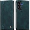 rongki Custodia per Samsung Galaxy S26 FE, Cover in Pelle Sintetica Portafoglio con Slot per Carte, Supporto, Chiusura Magnetica, Antiurto Case per Samsung Galaxy S26 FE, Verde scuro