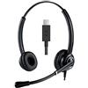 Ezdirect Cuffia USB-C Ultra cancellazione rumore Ezlight Top Ms Teams S4B