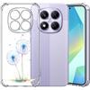 Choeeu ChoosEU Clear Cover per Xiaomi Redmi Note 14 Pro 5G, Blu Dente di leone | Sottile TPU Silicone Trasparente Custodia, Disegni Colorate Fiore Fiori Motivo, per Ragazza, Antiurto Protettiva Morbido Case