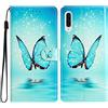 TTVV Miagon Colorato Portafoglio Custodia per Huawei P30,Cover Protettiva Libro Flip Case Pelle PU con Magnetica Antiurto Magnetica Slot Carte Funzione Stand