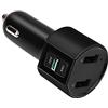 Generisch 2026 C26S - Trasmettitore FM per auto con porta di ricarica USB, per autoradio MP3 (nero, taglia unica)