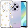 Choeeu ChoosEU Trasparente Cover per Xiaomi Redmi 14C con Fiori, Bianco Giallo | Sottile TPU Silicone Trasparente Custodia, Disegni Colorate Fiore Fiori Motivo, per Ragazza, Antiurto Protettiva Morbido Case