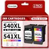 Greenjob PG-540XL Nero CL-541XL Colore Compatibili con Cartucce Canon 540 541 XL per Canon Pixma TS5100 TS5150 TS5151 MG3600 MG3650 MG3650S MG4250 MG3150 MG2250 MX395 MX455 MX475 MX535 (Nero e Colore)