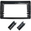 IMAWUHM Mascherina Stereo Autoradio 2 Din 9 Pollici Telaio Auto Fascia Adattatore Radio Kit Pannello Di Montaggio Per Fiat Per Bravo (198) 2006-2016