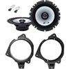 IPNOSIS Kit 2 Casse Posteriori ALPINE SXE-1725S da 16,5 cm Per Peugeot 207 + 2 Supporti + 2 Connettori