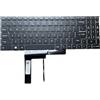 YIJIATech Tastiera per laptop MSI Katana GF66 GF76 Stealth Katana 11UE 11UG 11UH Pulse GL66 GL76 MS-1582 MS-1583 MS-17L1 MS-17H3 (bordo bianco, RGB, senza interfaccia)