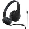 Belkin SoundForm Mini Cuffie on-ear con filo per bambini, headset over-ear per bambini con microfono per didattica a distanza, scuola, viaggi e videogiochi, per dispositivi con AUX da 3,5 mm - Nero