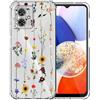 Choeeu ChoosEU Trasparente Cover per Motorola Moto G54 5G / G64 5G, Girasole | Sottile TPU Silicone Trasparente Custodia, Disegni Colorate Fiore Fiori Motivo, per Ragazza, Antiurto Protettiva Morbido Case