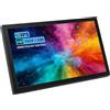 Lsunny Mini monitor portatile da 7 pollici: display IPS 1024 x 600 con ingressi HDMI, VGA, AV e BNC, altoparlanti integrati, angolo di visione di 178°, per Raspberry Pi, PC, TV, DVD e CCTV (senza
